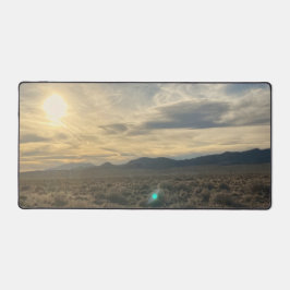 Nevada Desert Sunset – Golden Sky Over Horizon Bureaumat