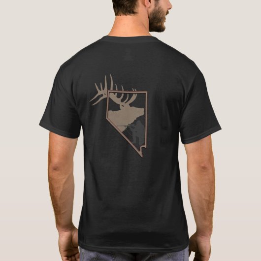 Nevada Elk Hunting T-shirt (Achterkant)