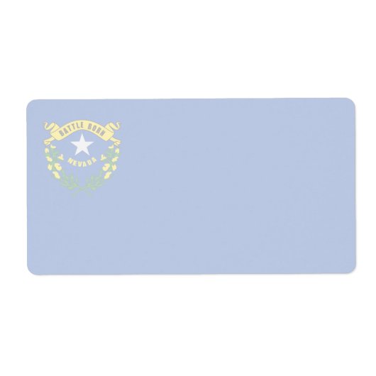 Nevada Faint Flag Verzendlabel (Voorkant)