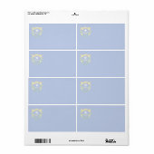 Nevada Faint Flag Verzendlabel (Full Sheet)