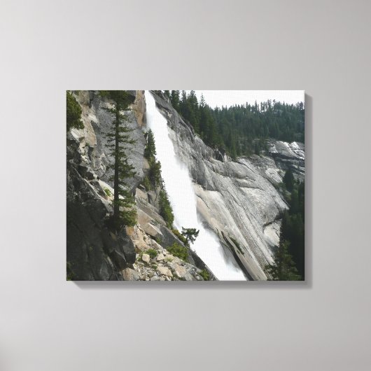 Nevada Falls in Yosemite National Park Canvas Afdruk (Voorkant)