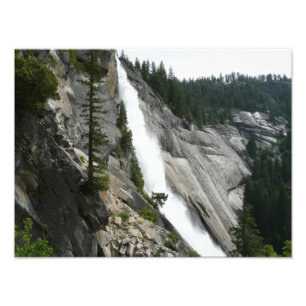 Nevada Falls in Yosemite National Park Foto Afdruk