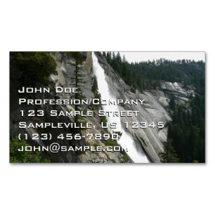 Nevada Falls in Yosemite National Park Magnetisch Visitekaartje