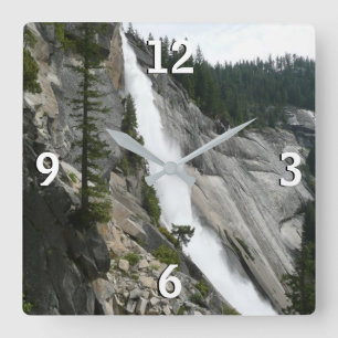 Nevada Falls in Yosemite National Park Vierkante Klok