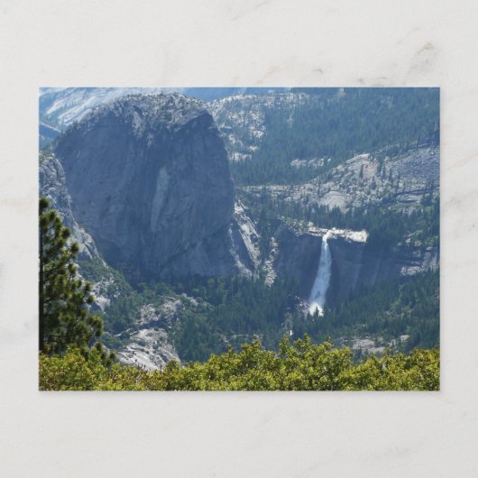 Nevada Falls vanuit de Panorama Trail Briefkaart (Voorkant)