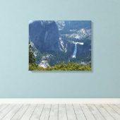 Nevada Falls vanuit de Panorama Trail Canvas Afdruk (Insitu (Houten vloer))