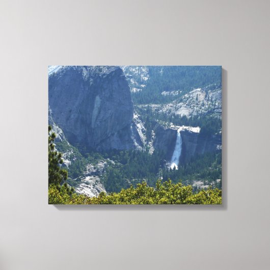 Nevada Falls vanuit de Panorama Trail Canvas Afdruk (Voorkant)