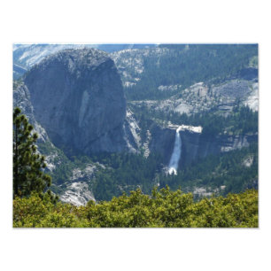 Nevada Falls vanuit de Panorama Trail Foto Afdruk