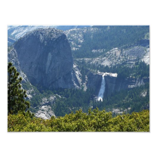 Nevada Falls vanuit de Panorama Trail Foto Afdruk (Voorkant)