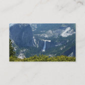 Nevada Falls vanuit de Panorama Trail Visitekaartje (Achterkant)