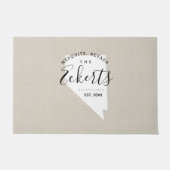 Nevada Family Monogram State Doormat Deurmat (Voorkant)