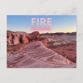 Nevada Fire Wave Hiking Natuur Briefkaart