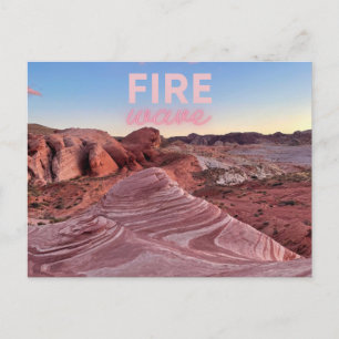 Nevada Fire Wave Hiking Natuur Briefkaart