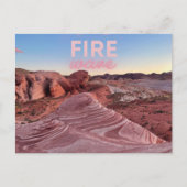 Nevada Fire Wave Hiking Natuur Briefkaart (Voorkant)