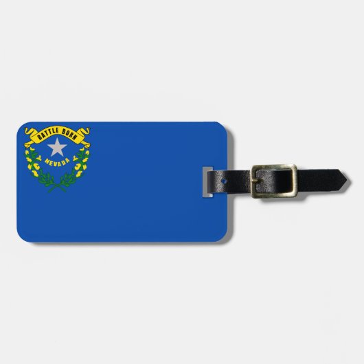 Nevada Flag Bagagelabel (Voorkant horizontaal)