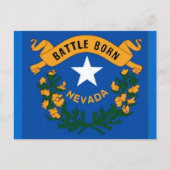 Nevada Flag Briefkaart (Voorkant)