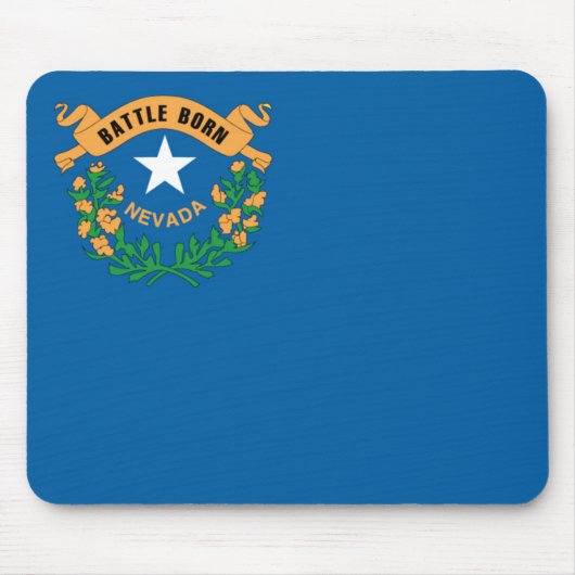 Nevada Flag Mousepad Muismat (Voorkant)