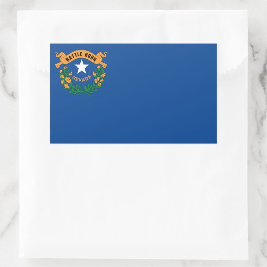 Nevada Flag Rechthoekige Sticker (Tas)