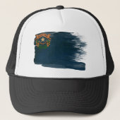 Nevada Flag Trucker Hat Trucker Pet (Voorkant)