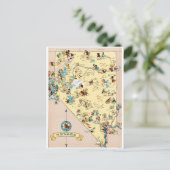 Nevada Funny Map Briefkaart (Staand voorkant)
