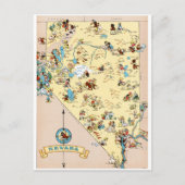 Nevada Funny Map Briefkaart (Voorkant)