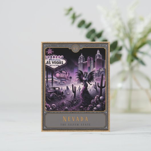 Nevada | Gotische kunst Briefkaart (Staand voorkant)
