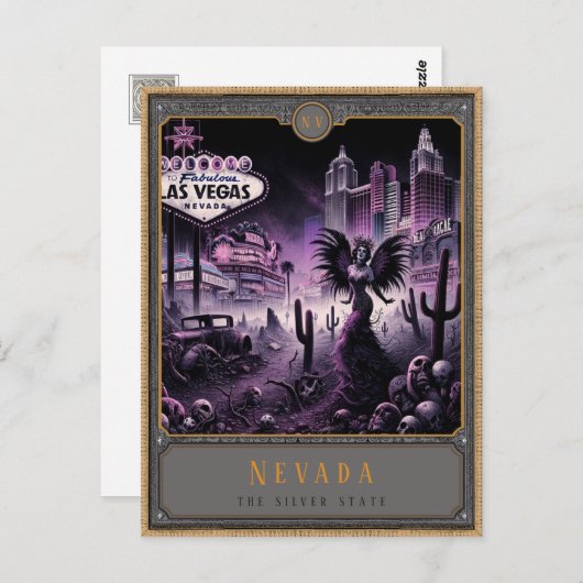 Nevada | Gotische kunst Briefkaart (Voorkant / Achterkant)