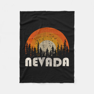 Nevada - grappige natuur vintage wandelen 60s 70s fleece deken