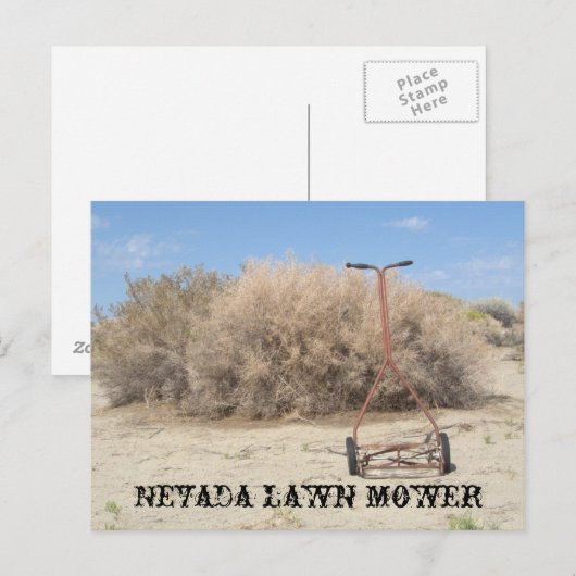 Nevada grasmaaier briefkaart (Voorkant / Achterkant)