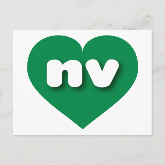 Nevada groen hart - ik hou van nv briefkaart (Voorkant)