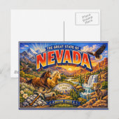 Nevada Groetkaart Briefkaart (Voorkant / Achterkant)