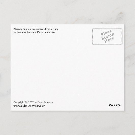 Nevada Herfsten Briefkaart (Achterkant)