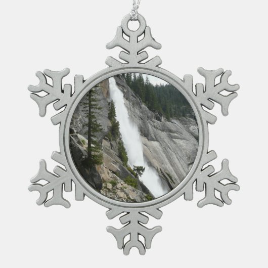 Nevada-Herfsten in Yosemite National Park Tin Sneeuwvlok Ornament (Voorkant)