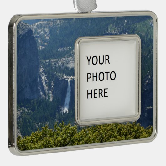 Nevada Herfsten van het Panorama Trail Yosemite Verzilverd Omlijst Ornament (Rechts)