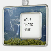 Nevada Herfsten van het Panorama Trail Yosemite Verzilverd Omlijst Ornament (Links)