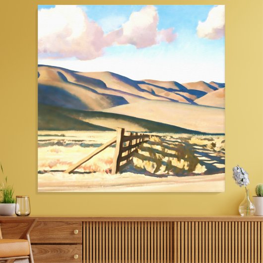 “Nevada Hills” door Maynard Dixon Canvas Afdruk (Insitu (Woonkamer))