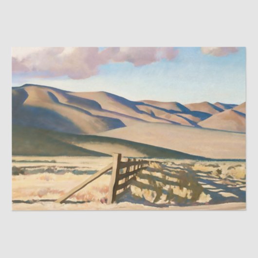 “Nevada Hills” door Maynard Dixon Tissuepapier (Voorkant)