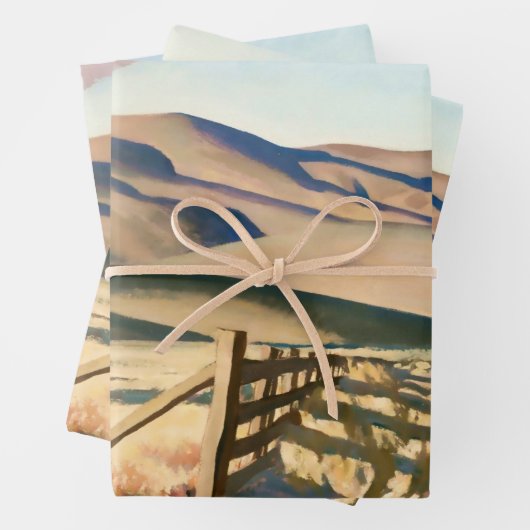 “Nevada Hills” van Maynard Dixon Inpakpapier Vel (In situ)