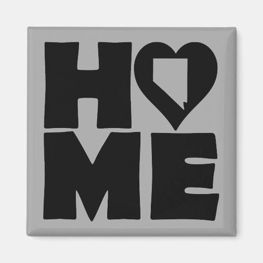Nevada Home Heart State Fridge Magnet (Voorkant)