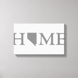 Nevada Home State Woordkunst Canvas Afdruk