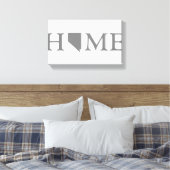 Nevada Home State Woordkunst Canvas Afdruk (Insitu (Slaapkamer))