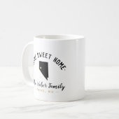 Nevada Home Sweet Home Familie Monogram Mok (Voorkant links)