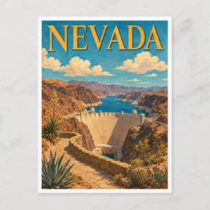 Nevada Hoover Dam GeoSaga Briefkaart