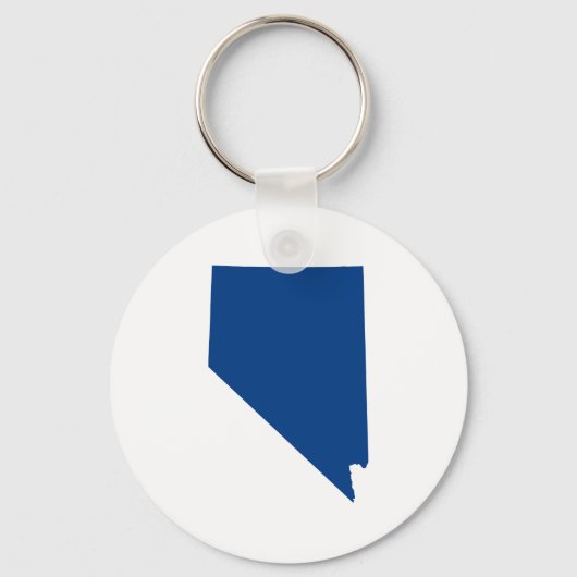 Nevada in Blauw Sleutelhanger (Voorkant)