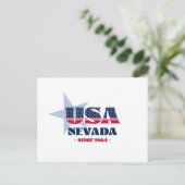 Nevada in rood, wit en blauw Briefkaart (Staand voorkant)