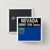 NEVADA is Romney Ryan Country Button (Voorkant /achterkant)