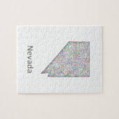 Nevada-kaart Legpuzzel (Horizontaal)