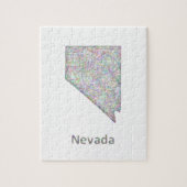 Nevada-kaart Legpuzzel (Verticaal)