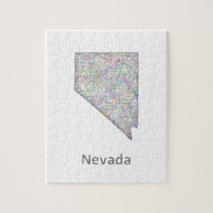 Nevada-kaart Legpuzzel