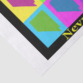 Nevada Kaart Tissuepapier (Detail)